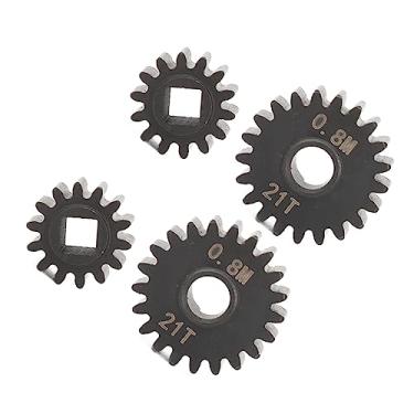 Imagem de KIMISS Conjunto de Engrenagens de Eixo Portal de Aço 14T 21T para Ajuste para Capra e Ajuste para Atualizações de Esteira Rolante SCX10 III 1/10 RC - Peças para Melhorar o Desempenho