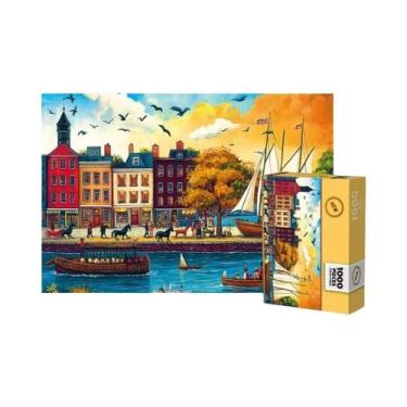 Imagem de Quebra-Cabeça Mini Paisagem De 1000 Peças Pintura Famosa Mundialmente 