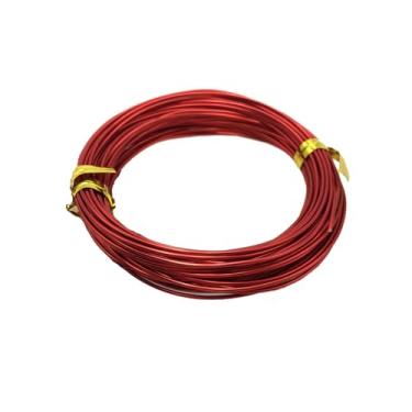 Imagem de Fio de alumínio para artesanato de 1,5 mm - Rolo de arame de arte colorida (5 m) para fabricação de joias, escultura DIY, contas, artesanato de modelos - cores sortidas para projetos artísticos e