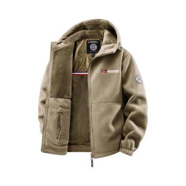 Imagem de Jaqueta Com Capuz Masculina Para Outono E Inverno, Moda Versátil Para 