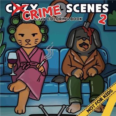 Imagem de Livro de colorir Spooky Series Crime Scenes 24 páginas - taiyuanketanm