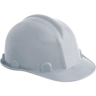 Imagem de Capacete Aba Frontal Cinza Com Carneira Plastica Classe B Ca - Vonder