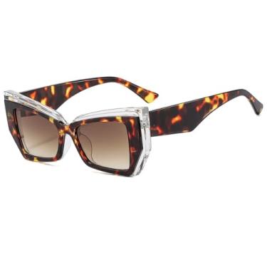 Imagem de Óculos de Sol UV400 - Olho de Gato com Lentes Degradê e Armação Larga para Homens e Mulheres, Ideais para Esportes ao Ar Livre, Corrida e Ciclismo, Tamanho 04