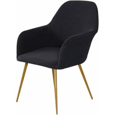 Imagem de Capas elásticas para cadeiras de jantar com encosto curvo, capas estampadas para cadeiras de cozinha, capas para poltronas para banquetes, escritório, sala de estar, penteadeira e quarto.