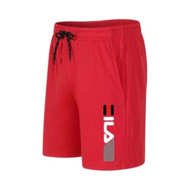 Imagem de Bermuda Masculina De Secagem Rápida E Respirável Em Malha Para Corrida