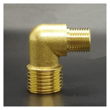 Imagem de Ferramenta de hardware 1/20.3 cm 1/10.2 cm 3/20.3 cm 1/5.1 cm BSP macho para macho Reudcer cotovelo ângulo latão acoplador conector água gás óleo junta de tubulação (DN8-DN6)