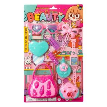 Imagem de Kit Acessórios de Beleza Infantil Menina Beauty 9 peças Domni