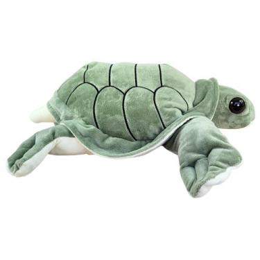 Imagem de Tartaruga de Pelúcia Marinha Grande 40cm Antialérgica Macia - Fizzy