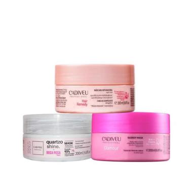 Imagem de Cronograma Capilar Cadiveu - Remedy, Glamour, Quartzo Shine