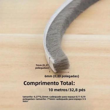 Imagem de Fita Adesiva De Vedação Para Portas E Janelas De 10 Metros, Isolante A