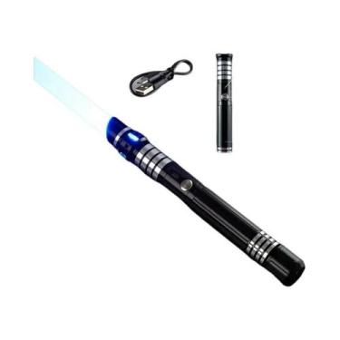 Imagem de Espada Laser De Metal RGB Com 15 Cores, Efeitos Sonoros, Brinquedo Jed