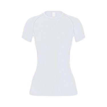 Imagem de Camiseta Esportiva Feminina De Compressão De Secagem Rápida Com Manga 