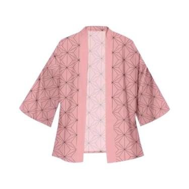 Imagem de Cosplay De Anime Japonês Para Homens E Mulheres: Kimono Tanjiro Nezuko
