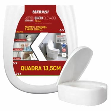 Imagem de Assento Sanitário Elevado 13,5cm Para O Vaso Dona Beja Santa Clara 1.6gpf 6.0lpf