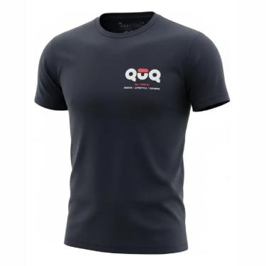 Imagem de Camiseta Quq 100% Poliamida Proteção Uv Treinos E Corte Slim-Unissex