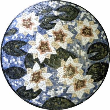 Imagem de Mandala Mosaico Floral Nenúfares De Monet I