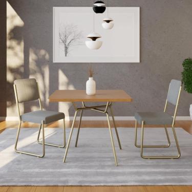 Imagem de Mesa De Jantar Quadrada Soho 90cm Ciliegio - Est.champ