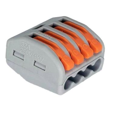 Imagem de Emenda Eletrica Tipo Borne 4 Entradas 10 Peças