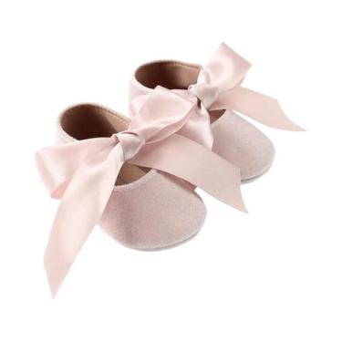 Imagem de Sapatilhas De Balé Para Bebê Menina Antiderrapantes Com Sola Macia De 