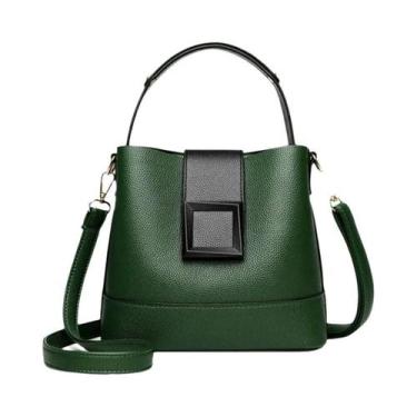 Imagem de Bolsa balde simples, bolsa moderna com alça superior, bolsa de ombro f