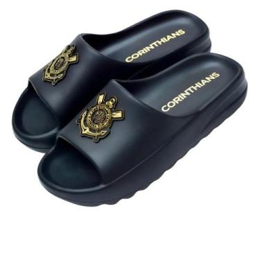 Imagem de Chinelo Nuvem Corinthians Slide Oficial Licenciado - Coimbra, 35/36, P