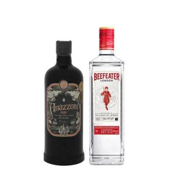 Imagem de Kit Gin Amázzoni Rio Negro 750ml + Gin  - Beefeater London Dry 750ml