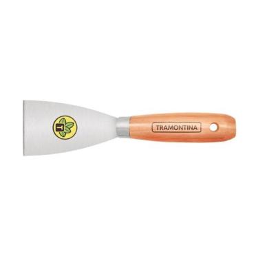 Imagem de Espátula Rígida 6cm com Cabo de Madeira Tramontina - 000010