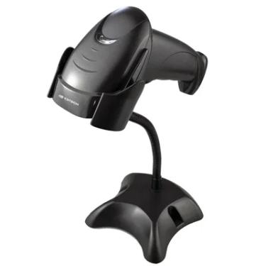 Imagem de Leitor Código E Barras, Laser, Com Suporte, USB, C3Tech - LB-50BK