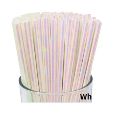 Imagem de Canudos De Papel Biodegradáveis Descartáveis 25unid./pacote Para Anive