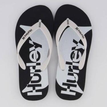 Imagem de Chinelo Hurley Shadow Preto e Branco-Masculino