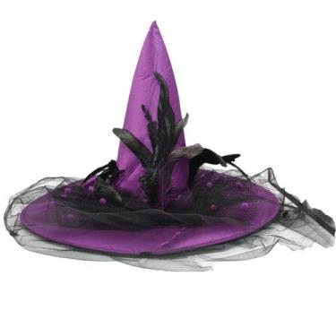 Imagem de Chapéu de cosplay Witchs Costume Headwear Warm Soft Cozy para adultos 