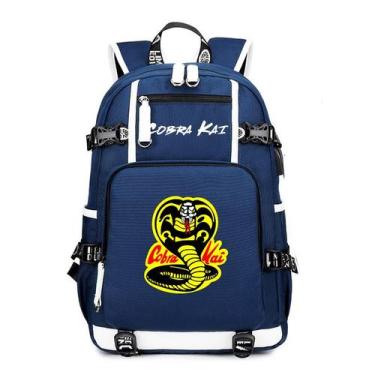 Imagem de Mochila Cobra Kids School impressa em 3D Oxford 30x15x47cm - Yiweisai