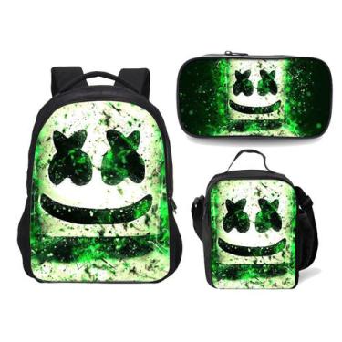 Imagem de Conjunto de mochilas escolares Marsh Smile, 3 unidades para estudantes