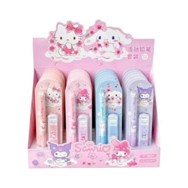 Imagem de Lápis Mecânico Hello Kitty Série Sakura 0.5mm 4-24 Peças, Material De 