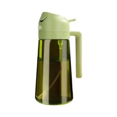 Imagem de Spray De Óleo De Vidro Verde Escuro 470ML 16oz, Dispensador De Azeite 