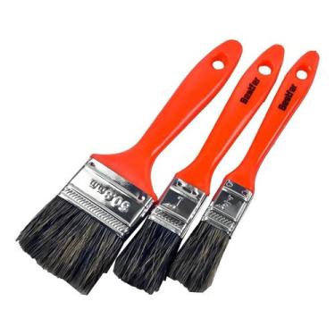 Imagem de Jogo 3 Trincha Pincel Pintura Tinta Latex Acrilica 1 ,2 E 3/4 - Bestfe