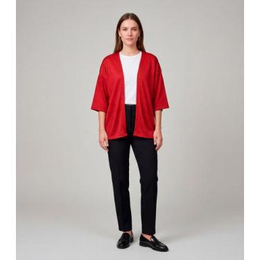 Imagem de Kimono Feminino Infinita Cor Vermelho, G, Vermelho