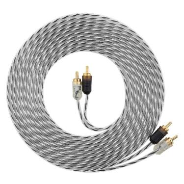 Imagem de Cabo Rca 5m Taramps Double Injetado Blindado Som Automotivo