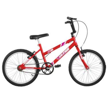 Imagem de Bicicleta Aro 20 Ultra Bikes Feminina Freios V-Brake, Vermelho, Aro 20