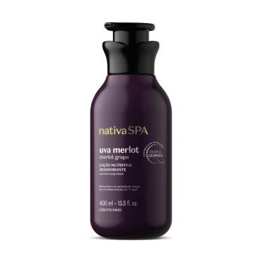 Imagem de Loção Nutritiva Desodorante Corporal Nativa Spa Uva Merlot 400ml O Boticário
