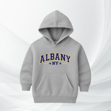 Imagem de Blusa de Moletom Infantil Albany NY com Capuz Flanelada Moleton Conforto Premium Estilo Streetwear-Unissex