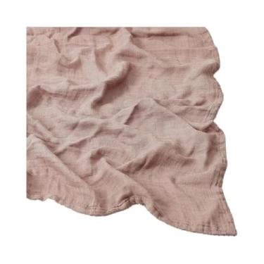 Imagem de Manta De Algodão Muslin De Bambu Cor Sólida Para Bebê, Toalha De Banho