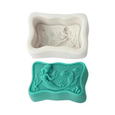 Imagem de Molde De Silicone 3D Sereia Deusa Do Oceano Para Sabonete, Resina, Cho