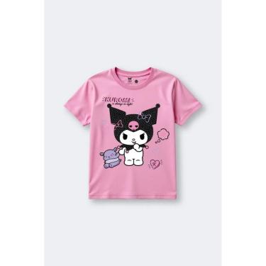 Imagem de Blusa infantil menina Kuromi com strass Brandili