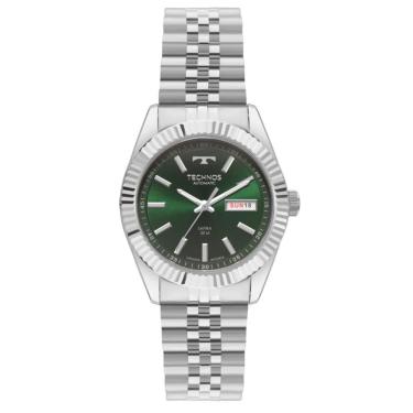 Imagem de Relógio Technos Masculino Ref: 8205pu/1v Automático Prateado