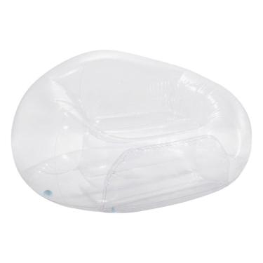 Imagem de Poltrona Sofá Inflável Beanless Individual Intex Transparente