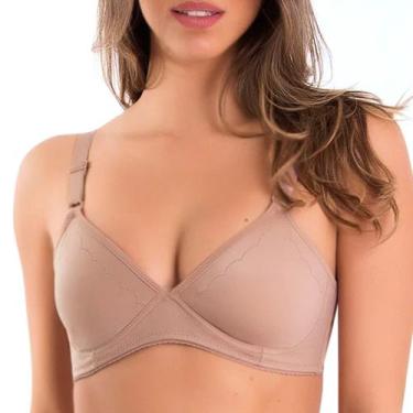 Imagem de Sutiã Elegance Sem Bojo Alta Compressão Plus Duloren, Castanho, 52-54