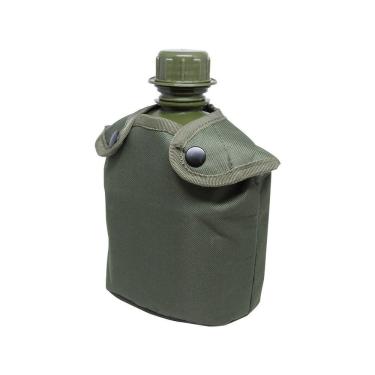 Imagem de Cantil Apache com Caneca Alumínio 750ML e Espiriteira para Camping Capacidade 1L Verde Verde