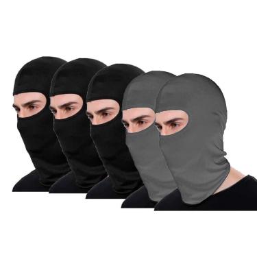 Imagem de Kit 5 Balaclava Térmica Ninja Touca Motociclista Proteção Uv 50+ - Creme - Único - Homem-Masculino