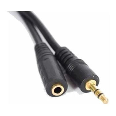 Imagem de Cabo P2 Estéreo + J2 Dourado 1,5m Portátil Som
